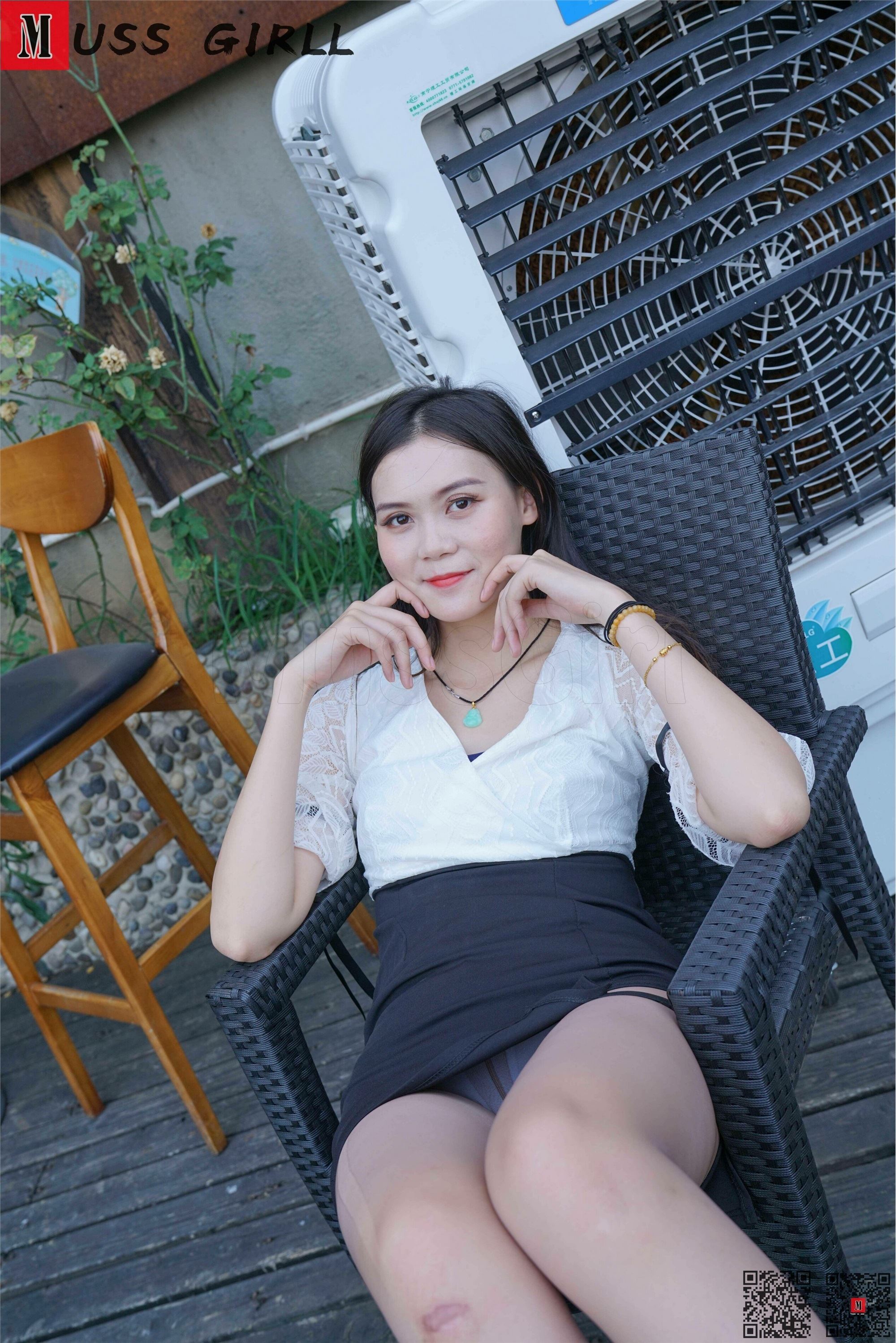 MussGirl慕丝女郎  NO.173 灰丝制服